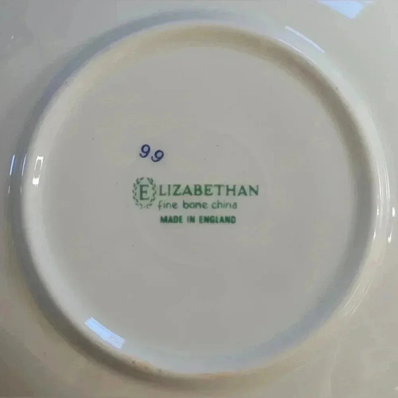 Beautiful Vintage Oriental Elizabethan Fine Bone China Teacup & Saucer England - Picture 8 of 9